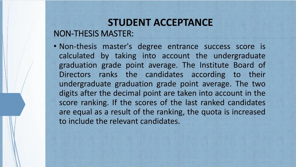 student acceptance thesis master master