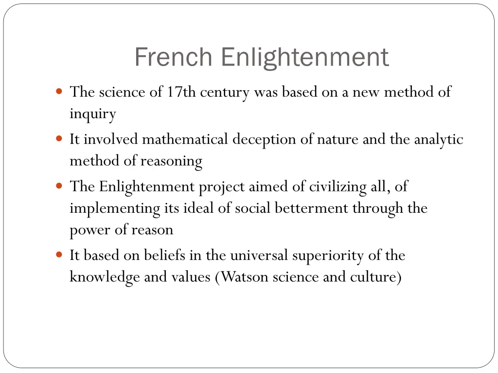 french enlightenment