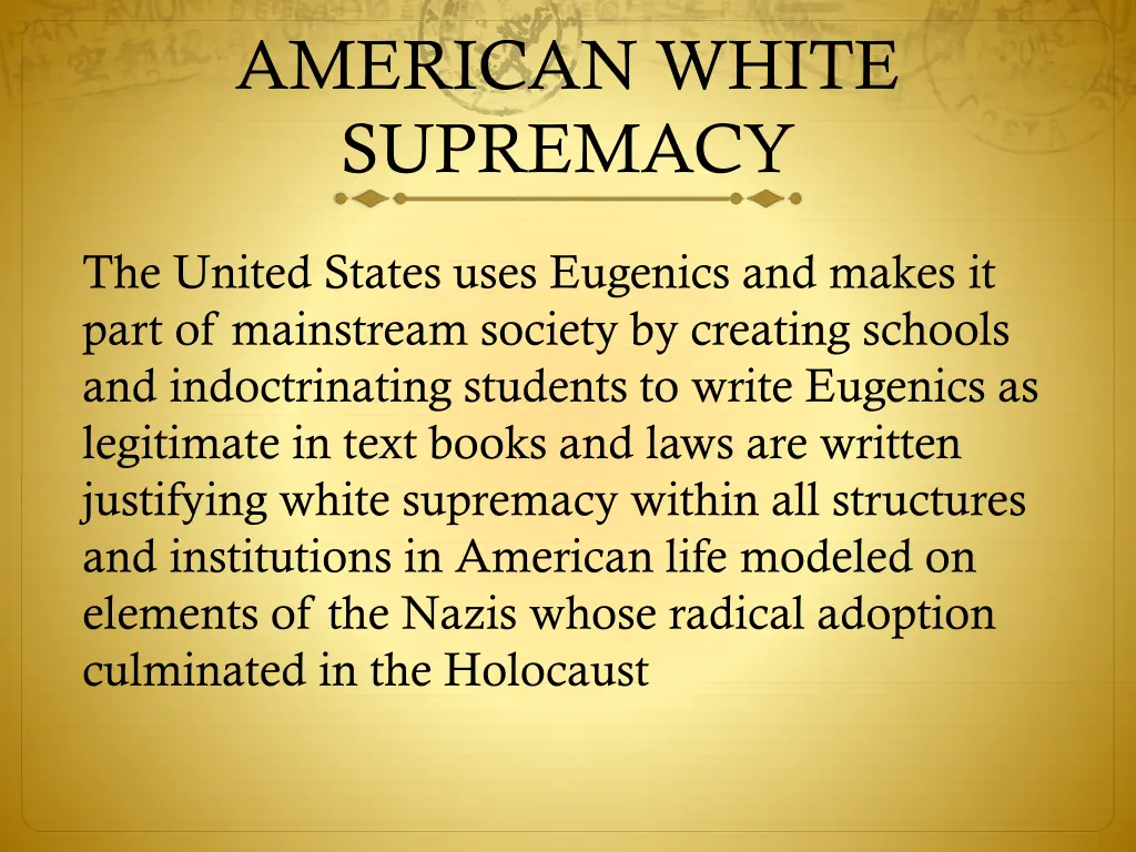 american white supremacy