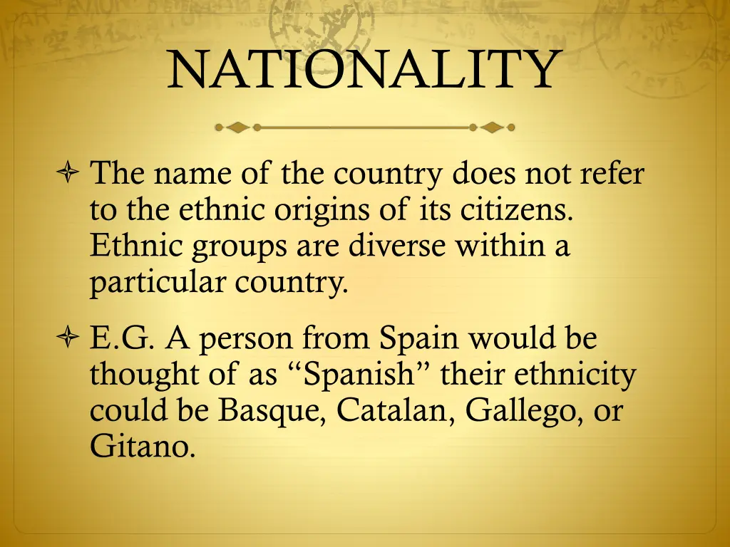 nationality