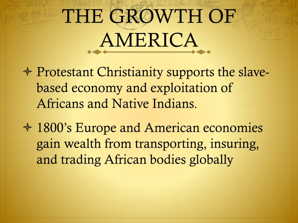 the growth of america