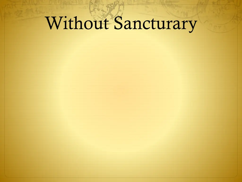 without sancturary