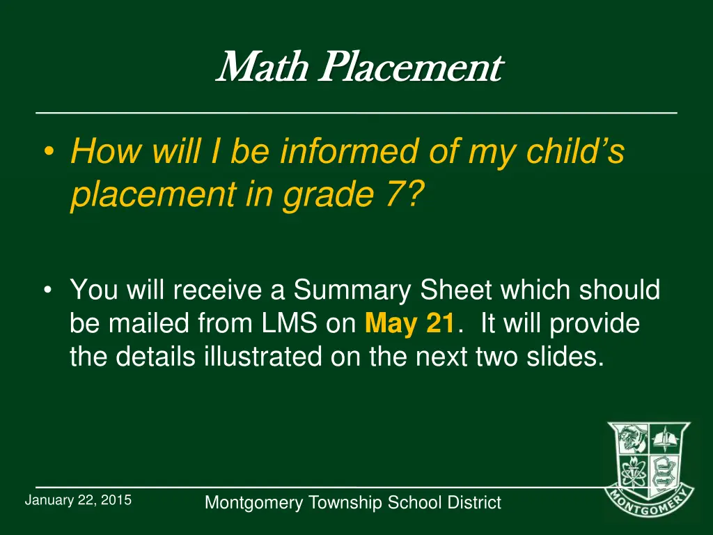 math placement math placement 1