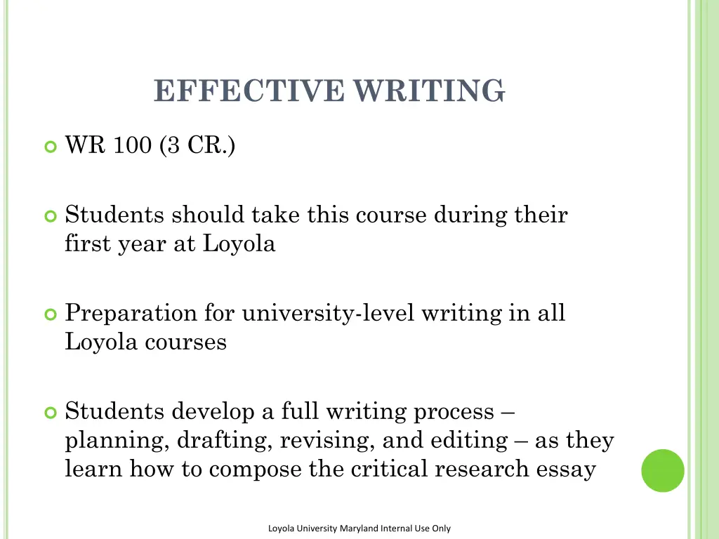 effective writing