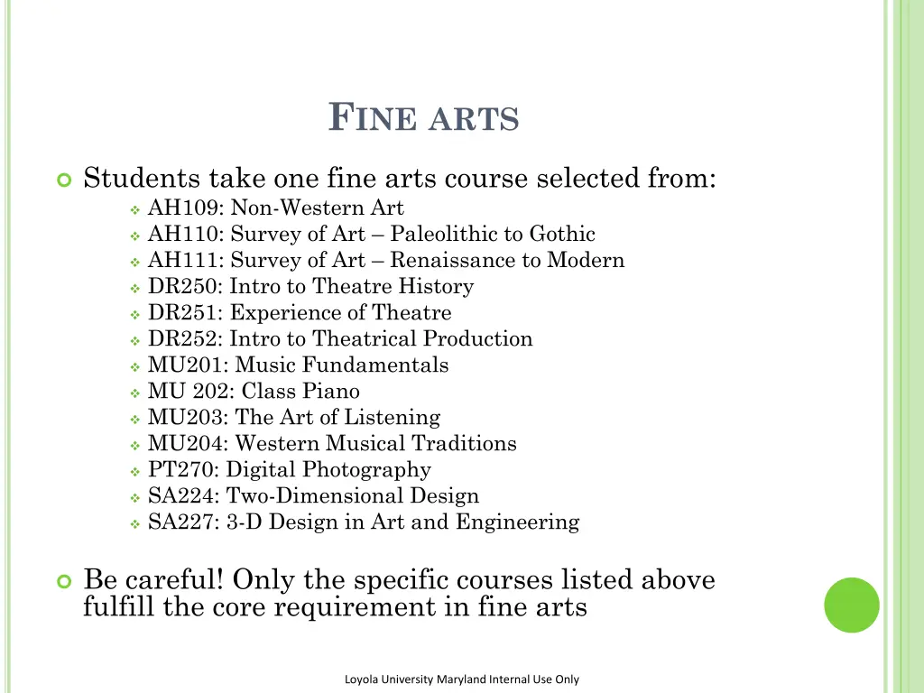 f ine arts
