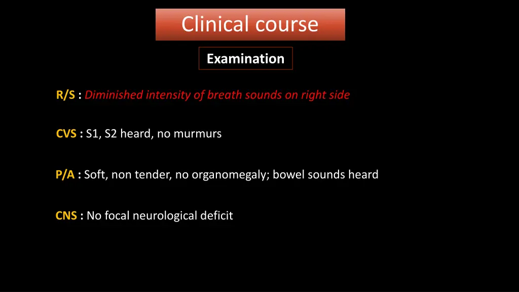 clinical course 1