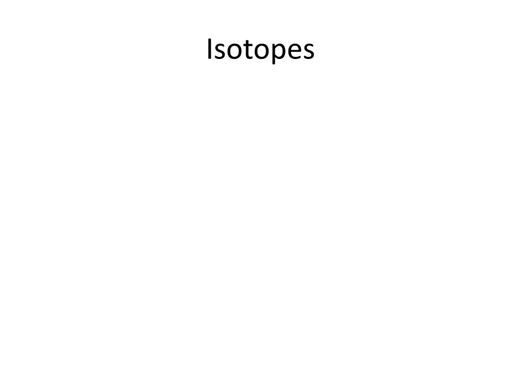 isotopes