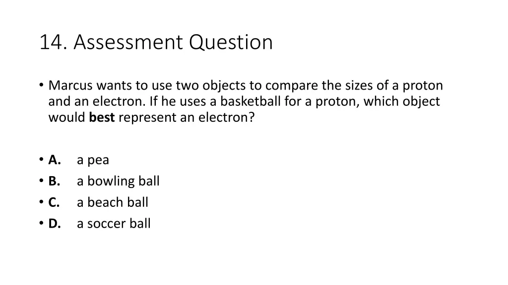 14 assessment question