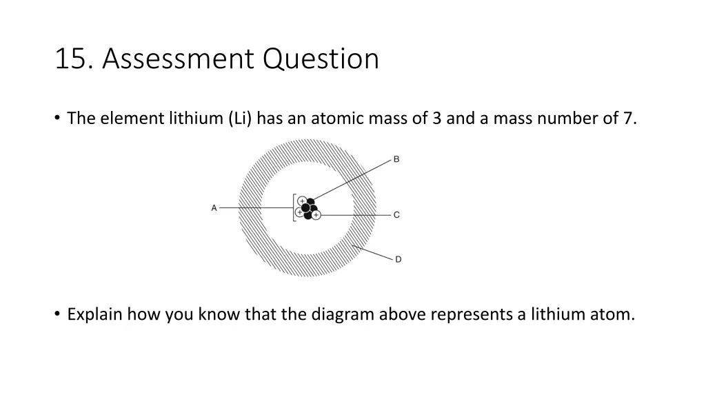 15 assessment question