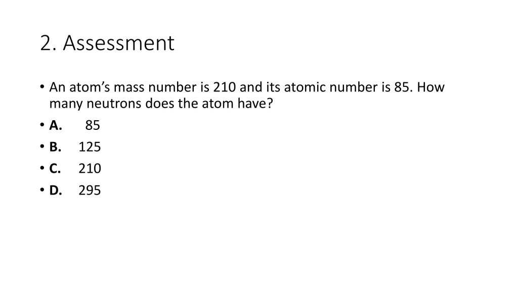 2 assessment