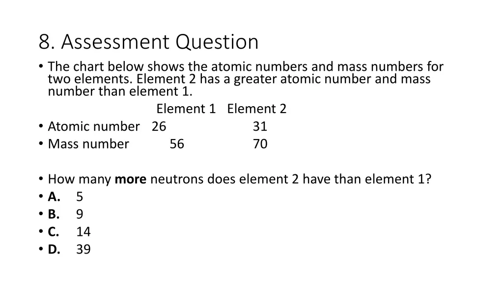 8 assessment question the chart below shows