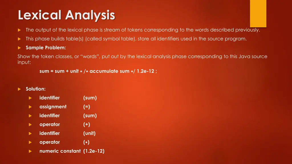 lexical analysis 1