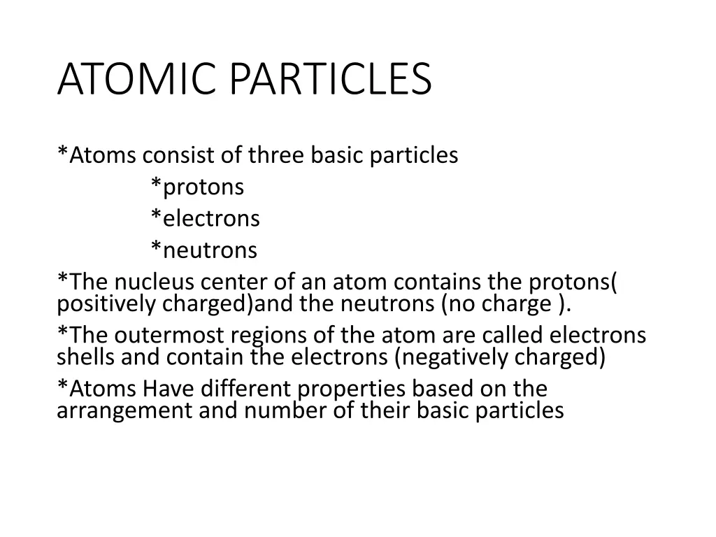 atomic particles