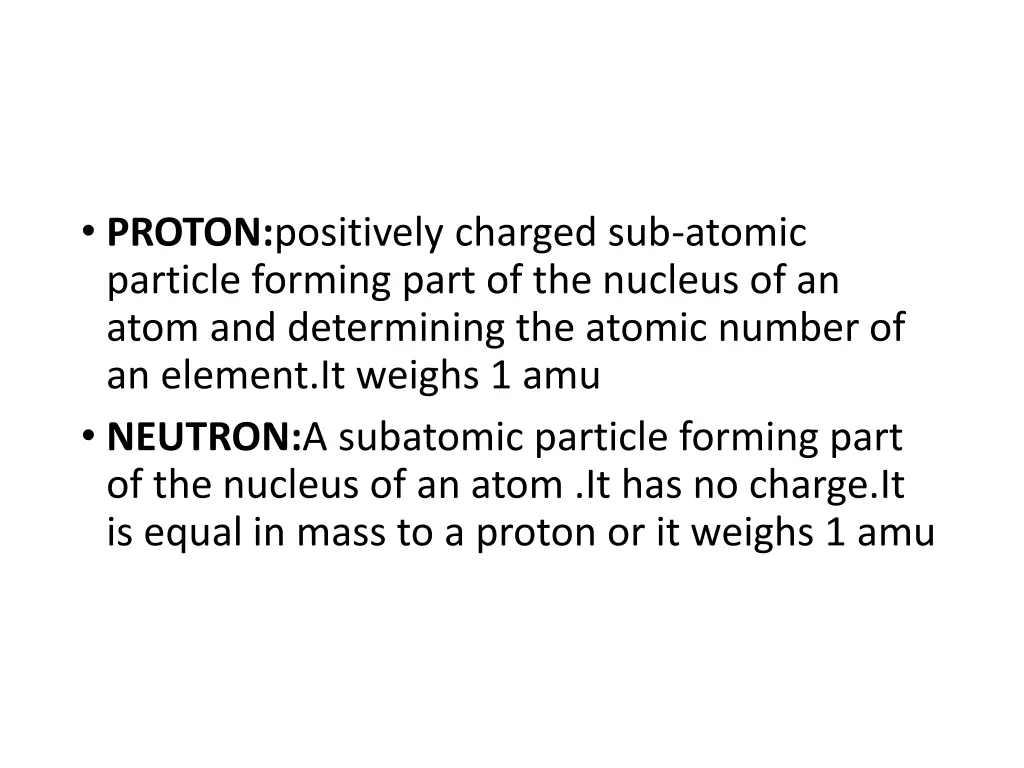 proton positively charged sub atomic particle