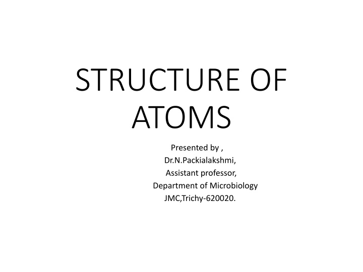 structure of atoms