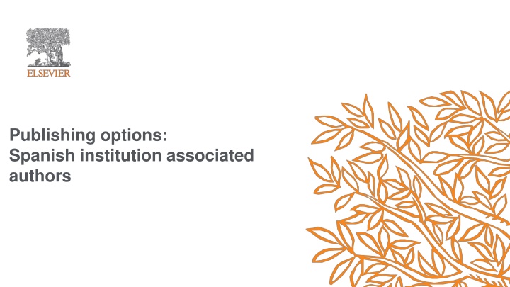 publishing options spanish institution associated