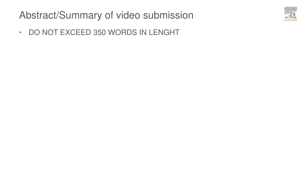 abstract summary of video submission
