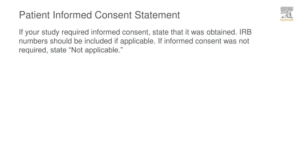 patient informed consent statement