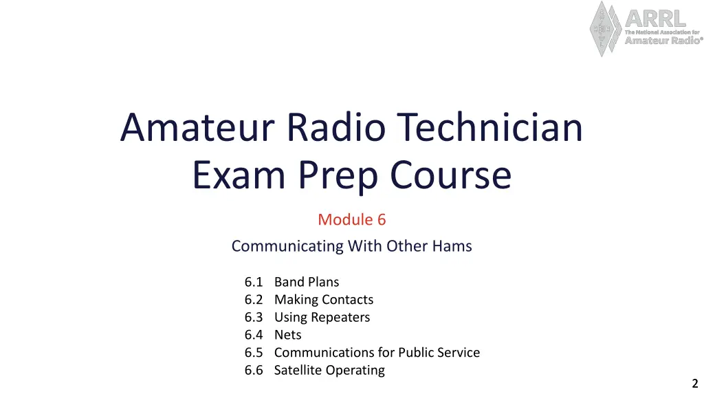 amateur radio technician exam prep course