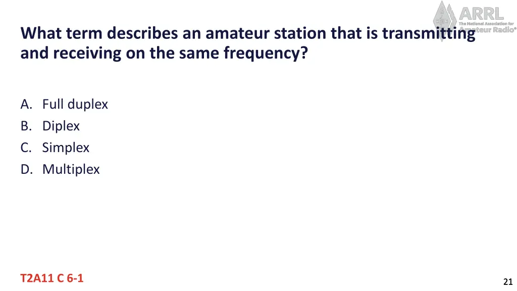 what term describes an amateur station that