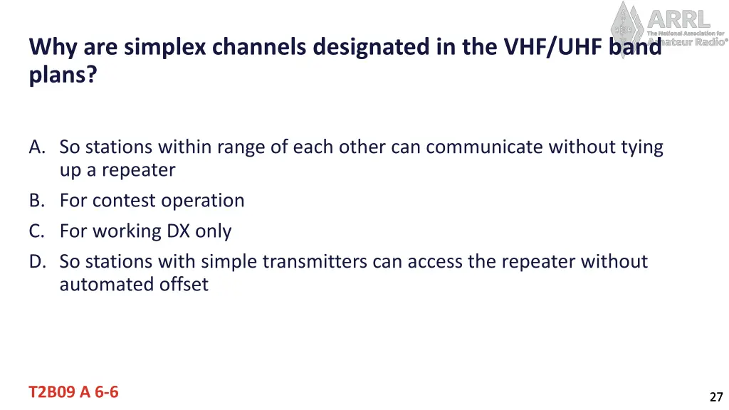 why are simplex channels designated