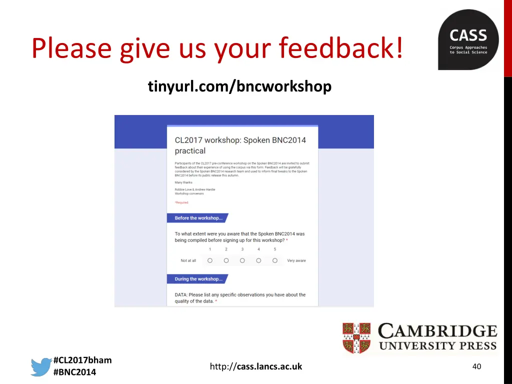 please give us your feedback