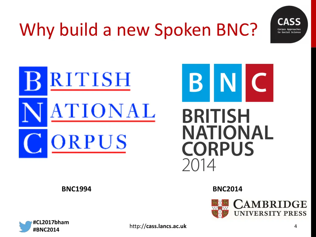 why build a new spoken bnc