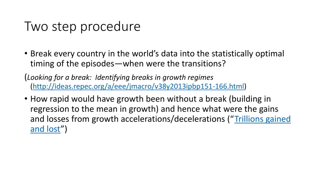 two step procedure
