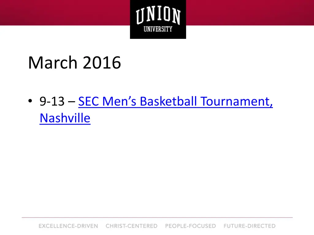 march 2016