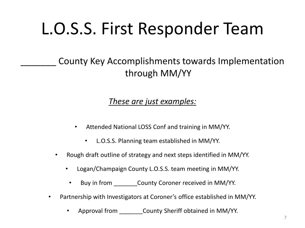 l o s s first responder team 3