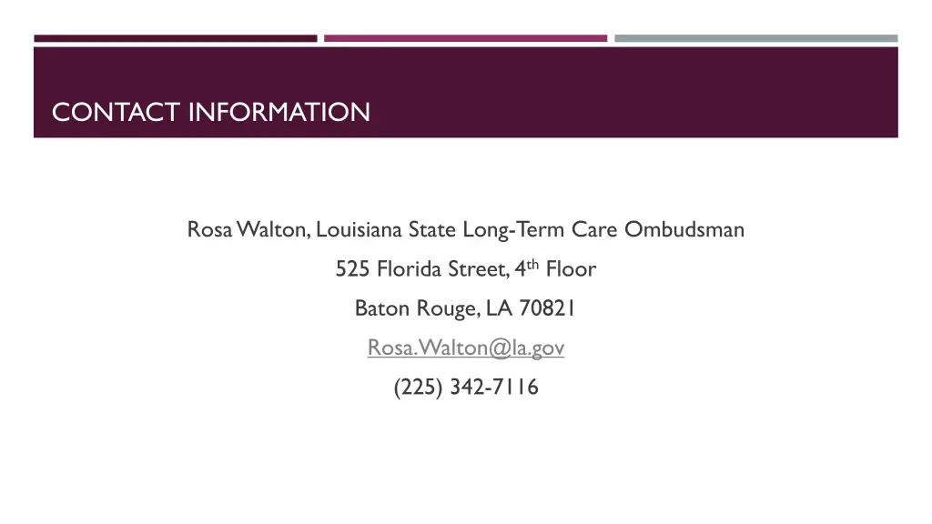 contact information
