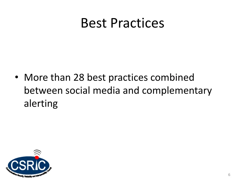 best practices