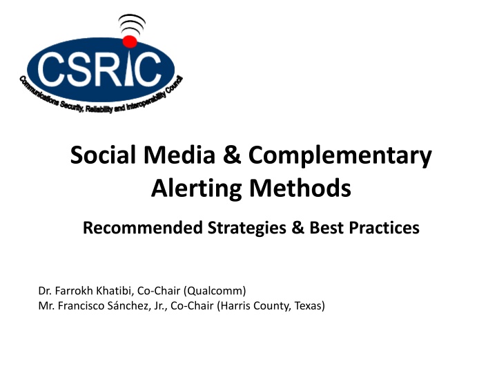 social media complementary alerting methods