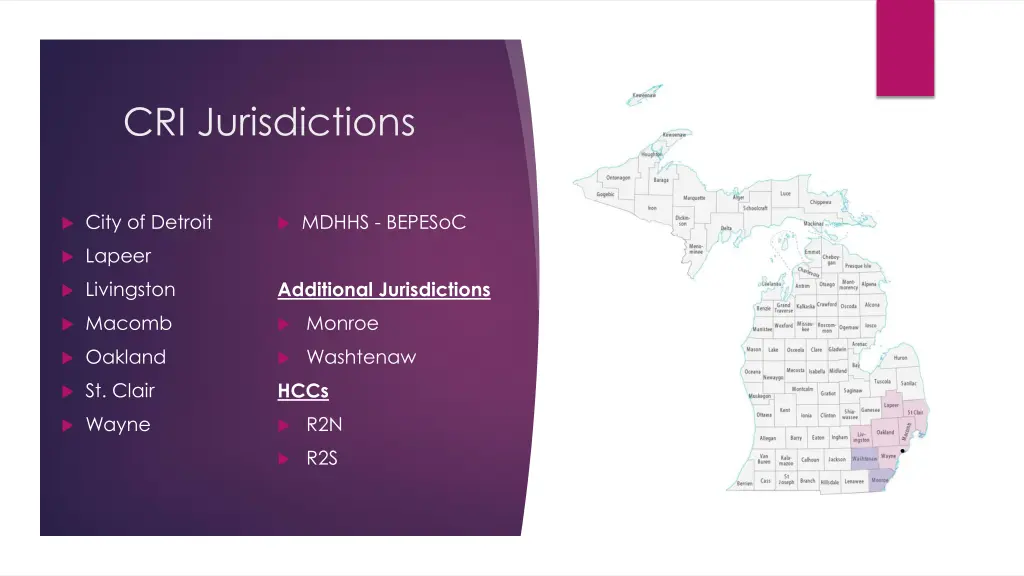 cri jurisdictions