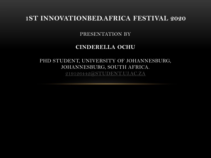 1st innovationbed africa festival 2020