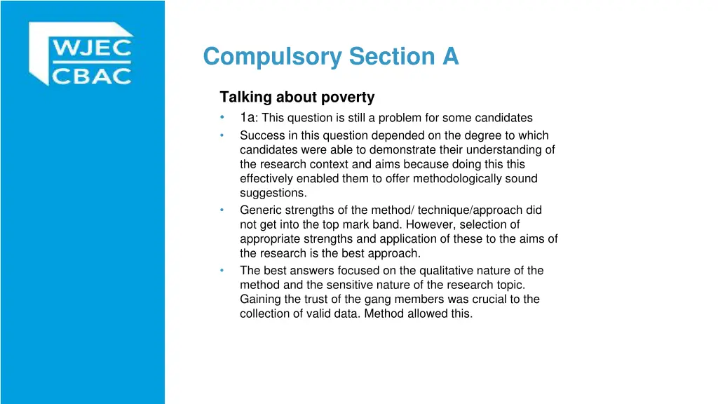 compulsory section a