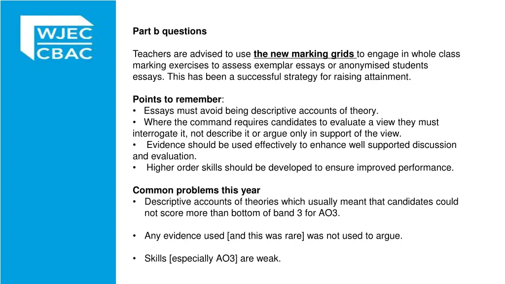 part b questions