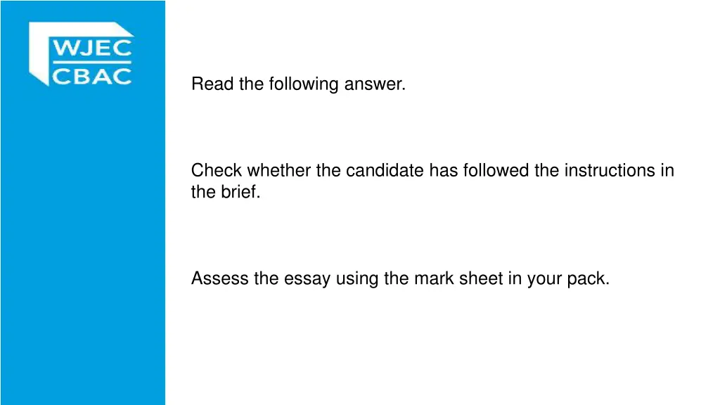 read the following answer