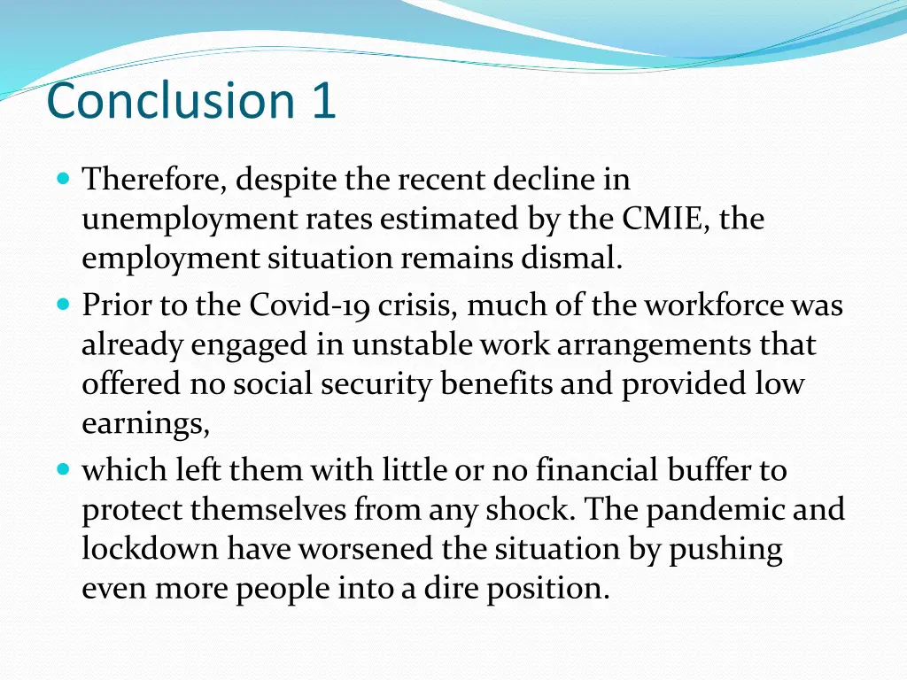conclusion 1