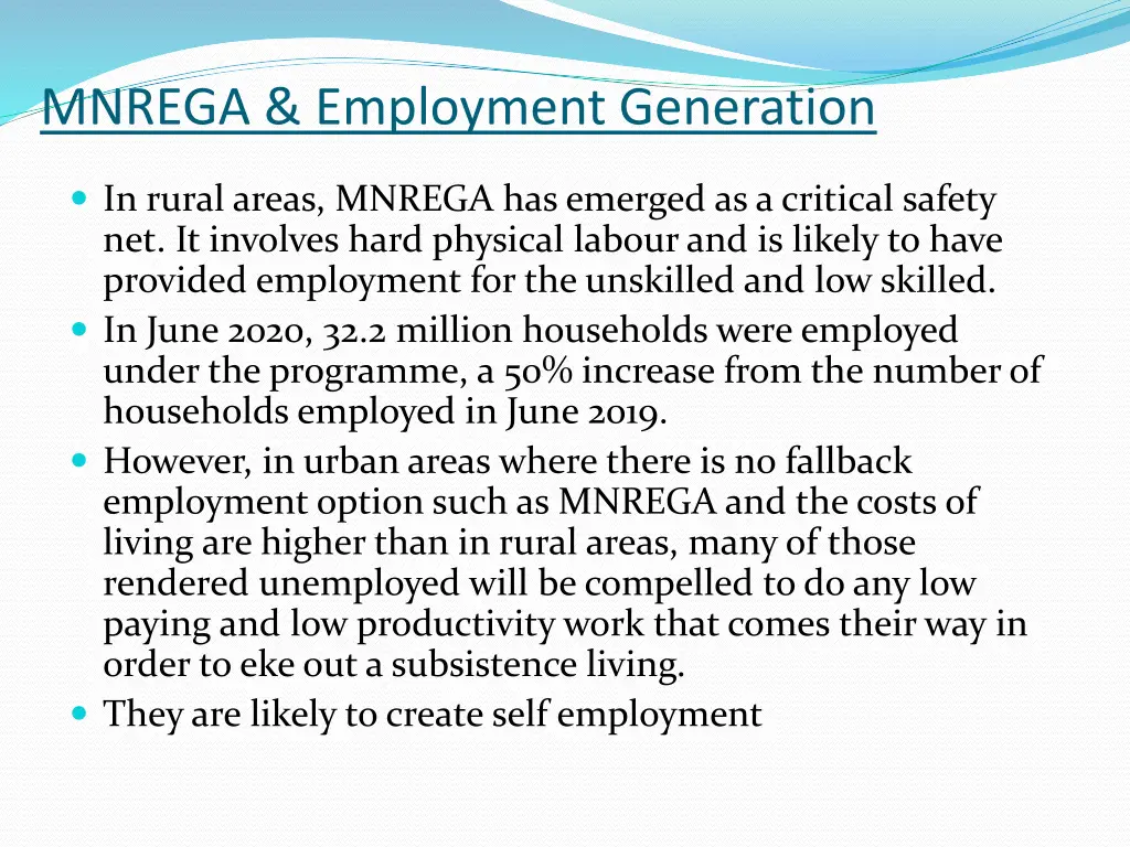 mnrega employment generation