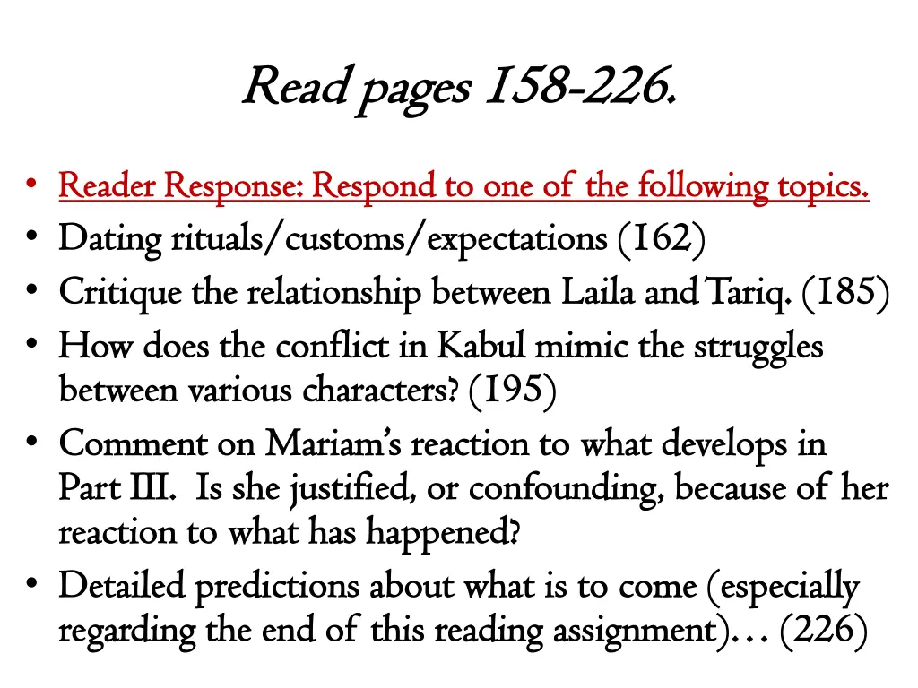 read pages 158 read pages 158 226