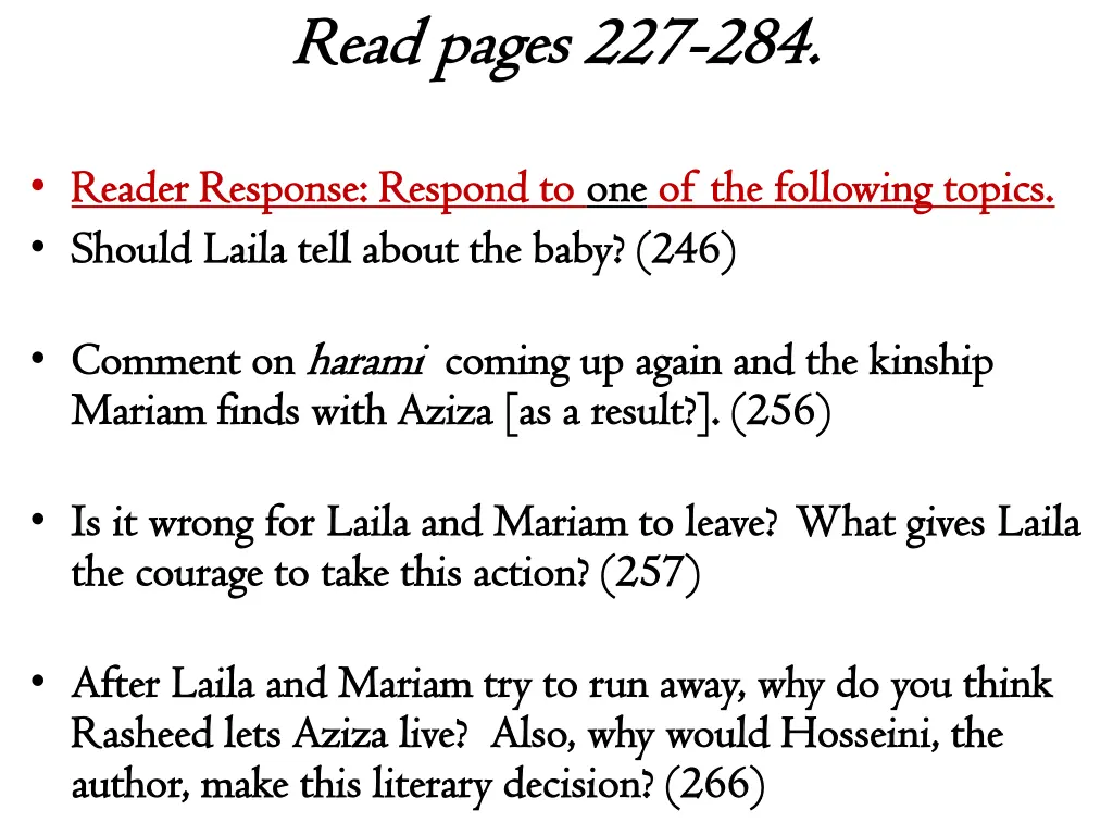 read read pages 227 pages 227 284