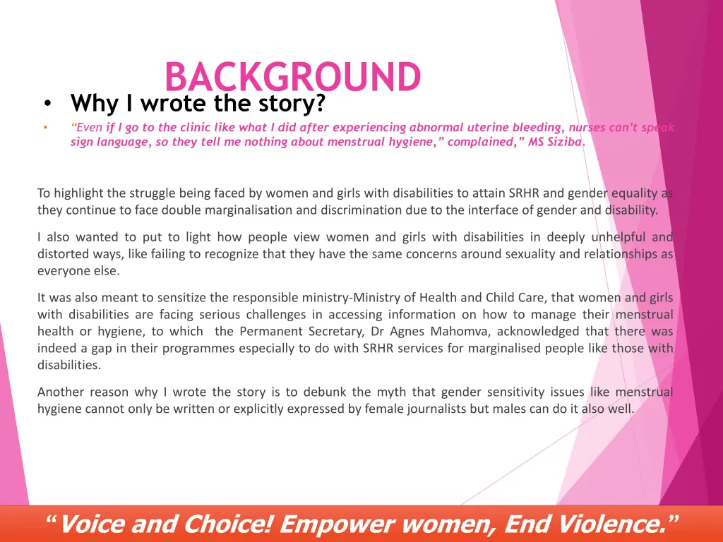 background why i wrote the story even