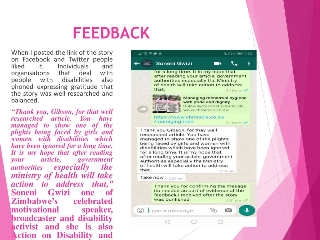 feedback