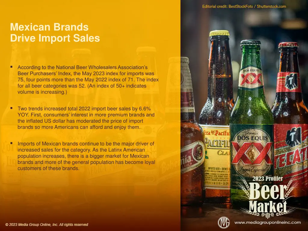mexican brands drive import sales