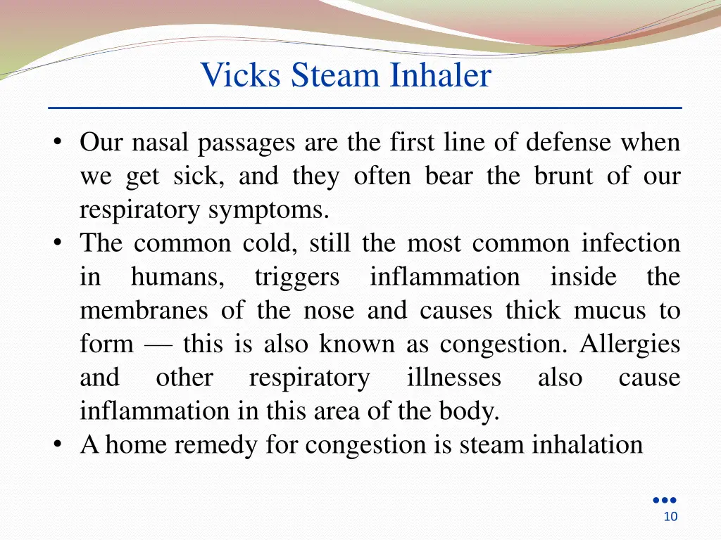 vicks steam inhaler