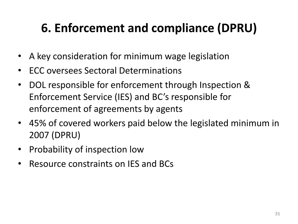 6 enforcement and compliance dpru