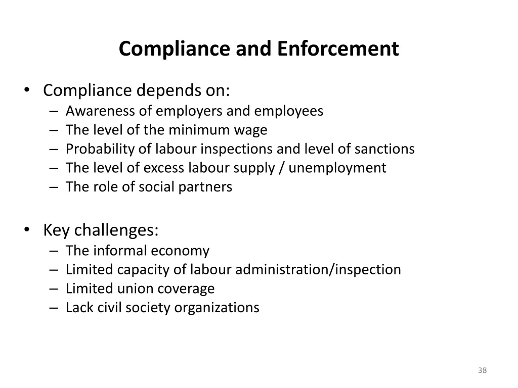 compliance and enforcement
