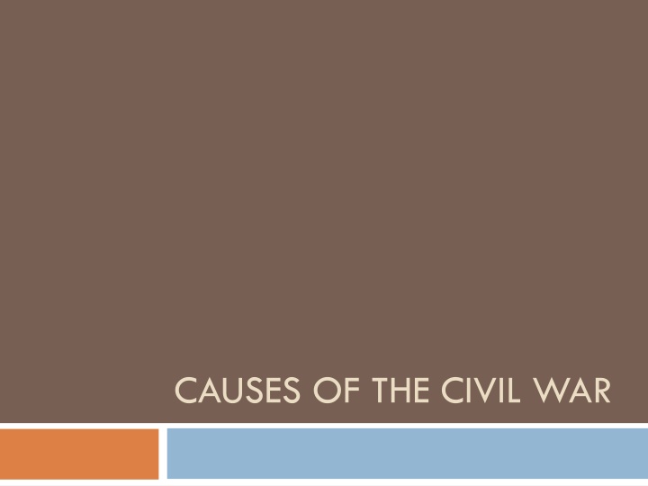 causes of the civil war