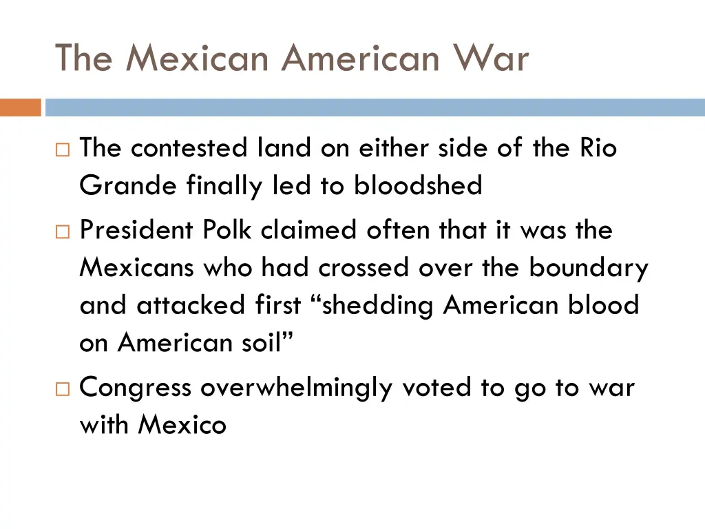 the mexican american war